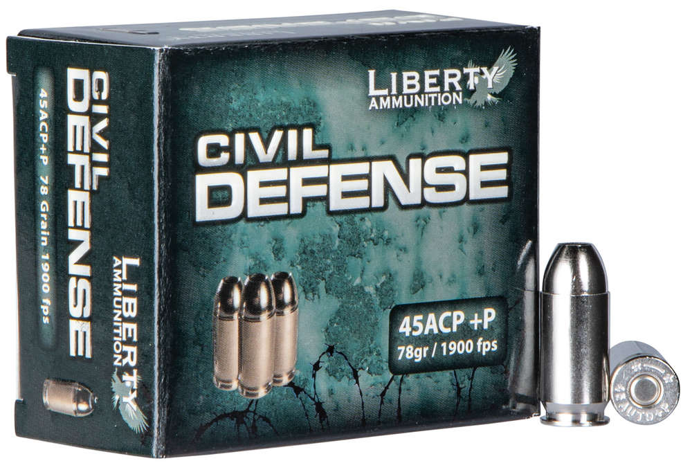 Ammunition Liberty Ammunition 600 ft lbs 45ACP LIBERTY LA-CD-45-013      45      78         20/50